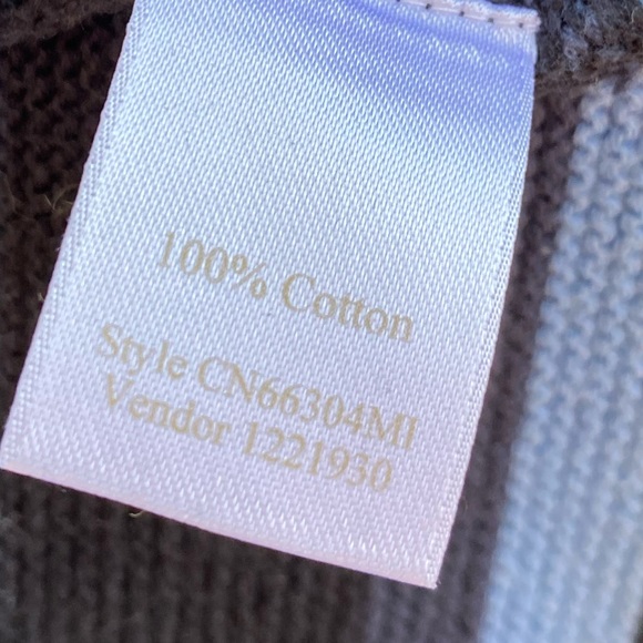 3/$30 Caslon 100% Cotton dark and light navy blue sz M - Picture 9 of 9